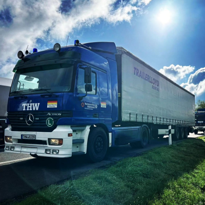 Hilfsgütertransport IceFlower 2024 in die Republiuk Moldau mit TRAILER LLOYD Auflieger
